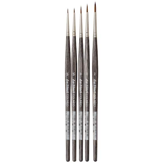 da Vinci COLINEO Details & Miniatures Red Sable Synthetic Round Brush Set